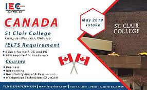 Study In Canada St Clair College Apply For May 2019 Intake Courses Mechanical Engineering Technician Business Networking International Education