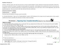 This calculator figures your taxable social security benefits based upon the irs's 2019 form 1040, 2019 schedule 1, and 2019 publication 915, worksheet 1, which was published january 10, 2020… The Social Security Benefits For The Year Would Be 12 000 A Complete Worksheet 1 Figuring Your Taxable Benefits Included In Irs Publication 915 Course Hero