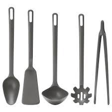 Fullandad Ustensiles 5 Pieces Gris Ikea Ustensile Cuisine Ustensile Ustensiles De Cuisson