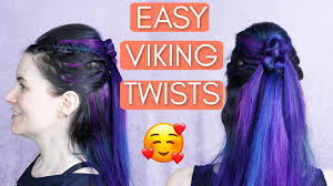 Vikings' more important strength is the fact that it has been inspiring its fans for equipment and hairstyles. Easy Viking Twists Hairstyle Tutorial