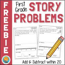 Teacher resources made by other teachers: First Grade Word Problems Addition And Subtraction Within 20 By Fishyrobb