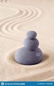 Stone Stack Japanese Zen Sand Garden Zen Sand Garden Stacked Stone Mini Zen Garden