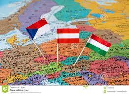 Hungria (magyarország, ) é um país localizado na europa central, especificamente na bacia dos cárpatos. Pinos Da Bandeira De Austria Republica Checa Hungria Mapa Da Europa Central Imagem De Stock Imagem De Mapa Europa 107526085