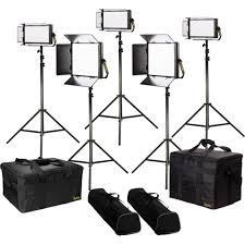 Ikan Lyra Bi Color 5 Point Led Soft Panel Light Kit Lb 2f3h B H