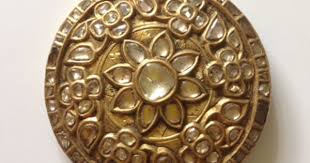 Indian Period Jewellery A Diamond Gold And Enamel Hair Piece White Gold Jewelry Buy Gold Jewelry Rajputi Jewellery