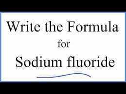 The periodic table , elements being denoted by their symbols a list of current, dated, as well as proposed and historical signs and symbols is included here with its signification. How To Write The Formula For Sodium Fluoride Youtube