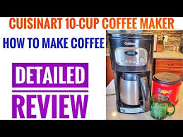 Maybe you would like to learn more about one of these? Detailed Review Cuisinart 10 Cup Thermal Programmable Coffee Maker Dcc 1150 Youtube