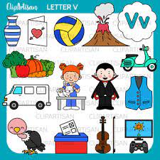 6 · vaadim · vacant ; Alphabet Clip Art Letter V Words By Clipartisan Tpt