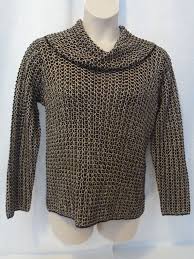 Black And Gold Sweater Jones New York Black Gold Metallic Cowl Neck Long Sleeve Sweater Size Xl Fashion Clothing S Pullover Sweater Women Cowl Neck Long Sleeve Long Sleeve Sweater