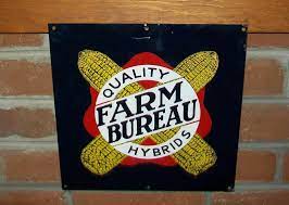 Farm Bureau Quality Hybrids Sign Vintage Tin Signs Advertising Signs Vintage Farm