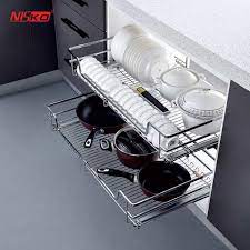 If you have that extra space described above and could really benefit from more shelves 5. Kitchen Organizer Storage Basket Built In Cabinet Dish Rack Buy Kitchen Organizer Kitchen Storage Basket Cabinet Dish Rack Product On Alibaba Com
