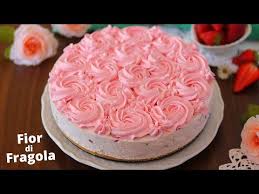 Torta Fior Di Fragola Per La Festa Della Mamma No Bake Strawberry Cake Lorenzo In Cucina Youtube Nel 2020 Torte Fragole Ricette Dolci
