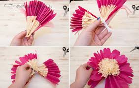 Estas flores de papel tienen ese bonito esfumado de colores porque están hechas con papel pintado con acuarelas. Como Hacer Flores De Papel Gigantes Paso A Paso Faciles Unas Decoradas