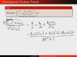 Examples of translating «parsial» in context: 27 Teknik Integrasi Dekomposisi Pecahan Parsial Youtube