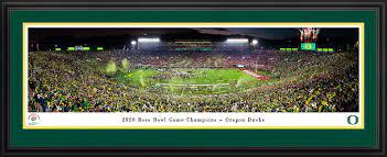 2020 Rose Bowl Game Victory Celebration Panoramic Print Oregon Ducks Rose Bowl Game Panoramic Panoramic Print