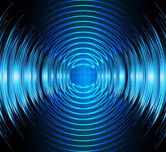 Sound Waves Oscillating Dark Blue Light Water Wave Sound Waves Waves Water Waves