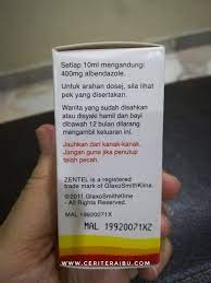 Ubat albendazole/mebendazole yg hapuskan cacing kerawit, cambuk, gelang, kait, pita, trikinella & cacing benang. Ubat Cacing Zentel Ceritera Ibu