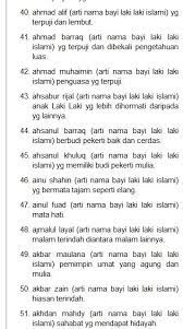 Kumpulan arti nama bayi, nama anak bayi laki laki islami, arab, inggris, jawa, modern, kristen terbaru 2020. Meaning Of Islamic Baby Names And Asmaul Husna For Android Apk Download
