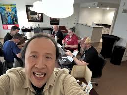 Gary Con attendee from Louisiana bringing games and cooking