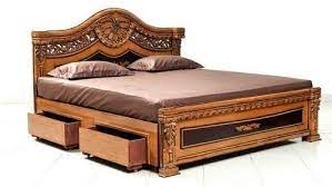 India Wood Factory Offering Burma Teak Latest Storage Type Wooden Bed In Kolk Desain Tempat Tidur Modern Desain Tempat Tidur Kayu Desain Furnitur Kamar Tidur
