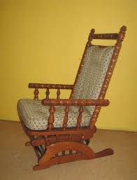 Vintage Spool Turned Tell City Glider Rocker Andover Glider Rocker Tell City City Furniture