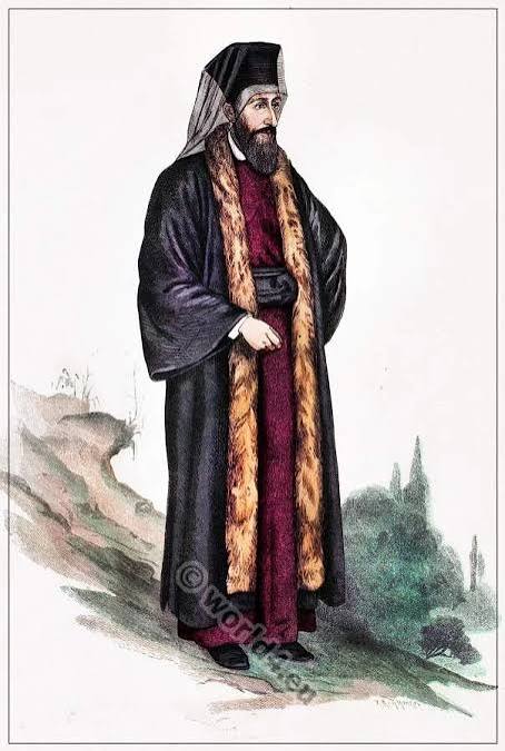 Persian priest or mullah in 1840