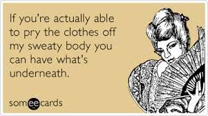 If You Re Actually Able To Pry The Clothes Off My Sweaty Body You Can Have What S Underneath Funny Women Quotes Ecards Funny Naughty Humor