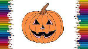 How To Draw A Halloween Pumpkin Halloween Pumpkin With Evil Scary Smile - Httpshtdrawcomwp-contentuploads2 Pumpkin Drawing Drawings Halloween Pumpkins