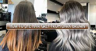 Hi michala if you have brown hair you can opt for going either a little darker or a little lighter than dark brown hair. How To Dye Hair Grey From Dark Brown 6 Smart Ways Lewigs
