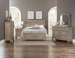 Bedroom benches mattresses bedroom benches wardrobes & makeup vanities. Windchester 6 Piece King Storage Bedroom Set Grey Leon S