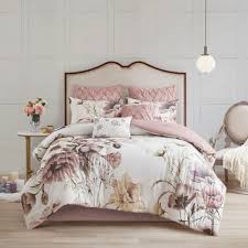 Ranging from twin to california king, bed bath & beyond ensures there is a wide variety of comforter sets in each size for you to choose. Madison Park Gisele Blush 8 Piece Cotton Printed Comforter Set On Sale Overstock 27886400