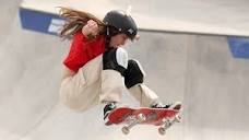 13-year-old Fay Ebert takes skateboarding gold at 2023 Pan ...