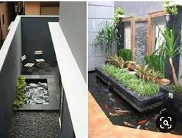 Bahkan sepetak lahan di samping rumah pun bisa disulap menjadi taman minimalis. 24 Inspirasi Kolam Ikan Minimalis Indoor Dan Outdoor Abufadli Com