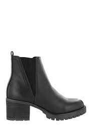 Mia Jody Ribbed Block Heel Chelsea Boot Nordstrom Rack In 2020 Boots Chelsea Boots Chelsea Boots Heel