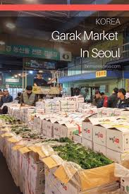 Garak Market Wholesale Food Market Seoul Fish Meat Veggies Fruit