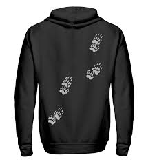 Dachs Spur Fahrte Trittsiegel Jacke Mit Kapuze Zip Hoodie Kinder Shirts