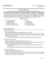 Finance manager skills in your cover letter. Senior Finance Manager Resume Example