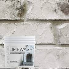 Apply classico limewash with the romabio large masonry brush or a standard paint sprayer. Romabio Classico Limewash Interior Exterior Paint Italian Slaked Lime One Coat Cristallo White 2 5l 0 67gal Amazon Com