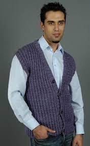 Choose from baby to kids to adults sweater knitting patterns. Free Men S Vests Knitting Patterns Knittinghelp Com Knit Vest Pattern Knit Vest Pattern Free Vest Pattern