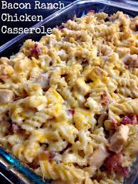Bacon Ranch Chicken Casserole Wheel N Deal Mama Recipe Recipes Food Food Dishes