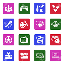 Hobbies icons png, svg, eps, ico, icns and icon fonts are available. Hobbies Icons White Flat Design In Square Vector Illustration Royalty Free Cliparts Vectors And Stock Illustration Image 95731125