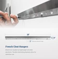 When interlocked the pair is 1.875 inches tall. French Cleat 18 Inch 1 Pack Cleat 18 Buy Online At Best Price In Uae Amazon Ae