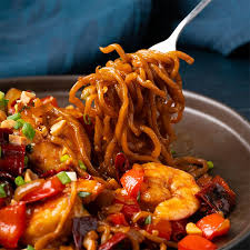 Instant noodles can be healthy. Spicy Kung Pao Prawn Noodles Marion S Kitchen Recipe Healthy Noodle Recipes Spicy Recipes Health Dinner Recipes