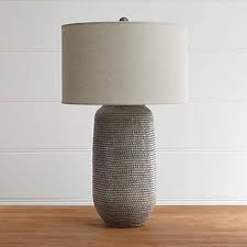 Crate and barrel bedroom lamps. Cane Grey Table Lamp Reviews Crate And Barrel