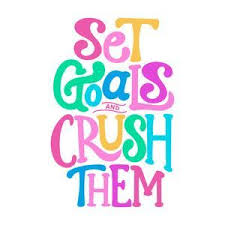 Silhouette Design Store Set Goals And Crush Them Inspirational Quotes Work Quotes Positive Quotes