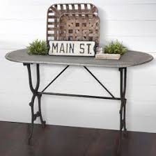 Antique Metal Console Table Metal Console Table Console Table Farmhouse Console Table