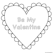 If you're looking for a 6 inch template, one of these three would be the. Valentine Heart Be Mine Coloring Pages Printable