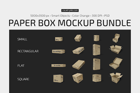 10,000+ vectors, stock photos & psd files. Paper Box Mockup Bundle Creative Photoshop Templates Creative Market
