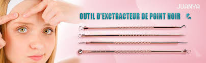 JuanYa Kit de 4 pcs d'Extracteur Professionnel à Points Noirs Outil à Acnés  et Boutons en Acier avec Boîte de Rangement, Rose Or : Amazon.fr: Beauté et  Parfum