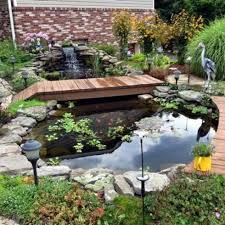 42 Fish Pond Garden Designs With Water Fountain Concept Matchness Com Fish Pond Gardens Garden Pond Design Pond Design
